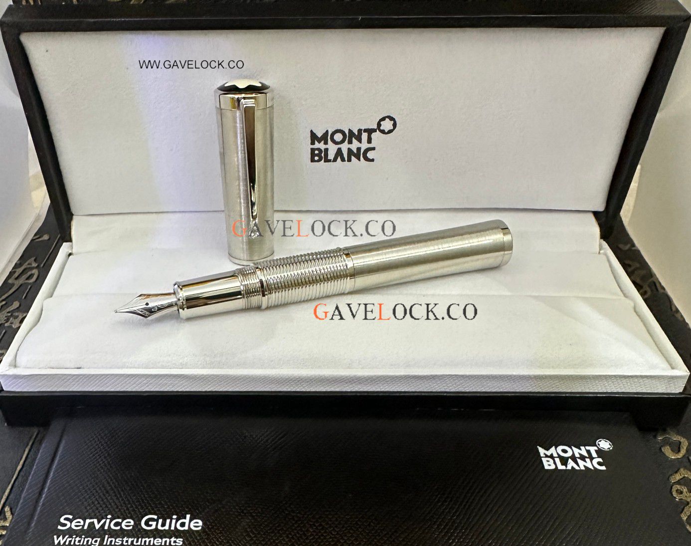 AAA Copy MontBlanc Gandhi Stainless Steel Fountain Pen